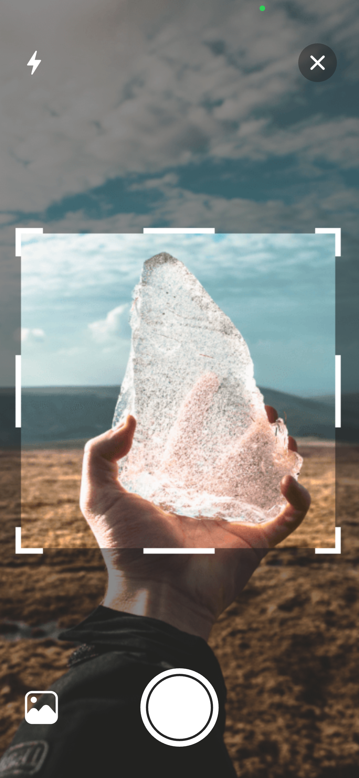 Taking a photo of a gemstone